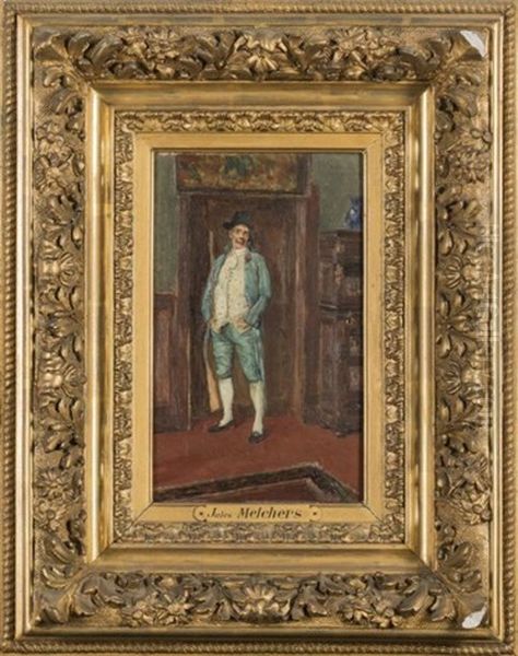 Le Rieur Oil Painting by Gari Julius Melchers