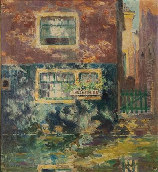 A Canal In Holland Oil Painting by Gari Julius Melchers