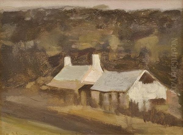 Eltham Homes Oil Painting by Duncan Max Meldrum