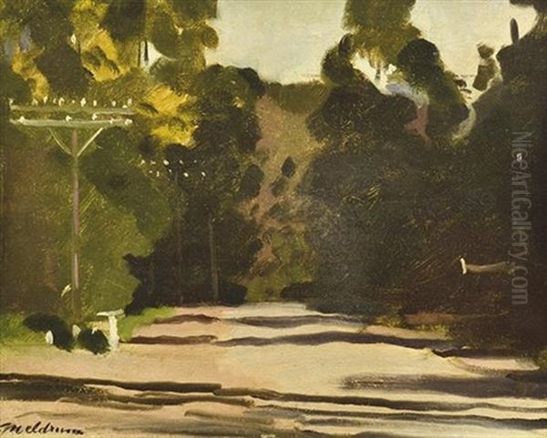 Roadway Oil Painting by Duncan Max Meldrum