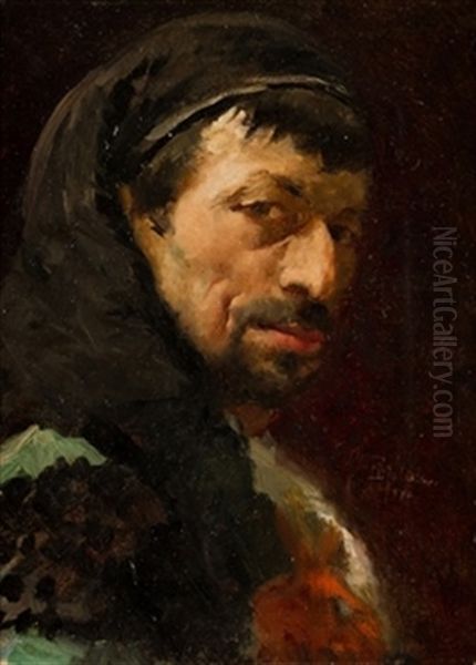 Torero Oil Painting by Enrique Melida