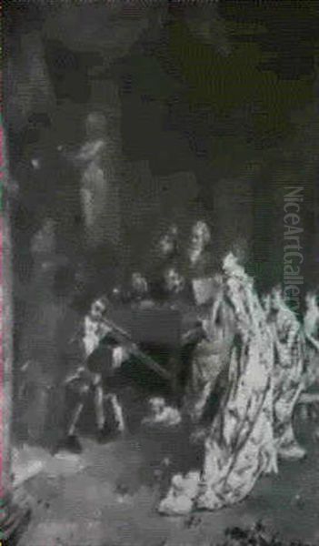 The Concert Oil Painting by Enrique Melida