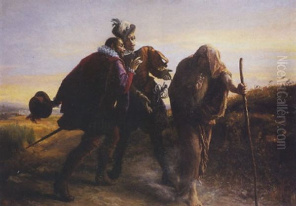 Le Juif Errant Oil Painting by Gaston-Theodore Melingue