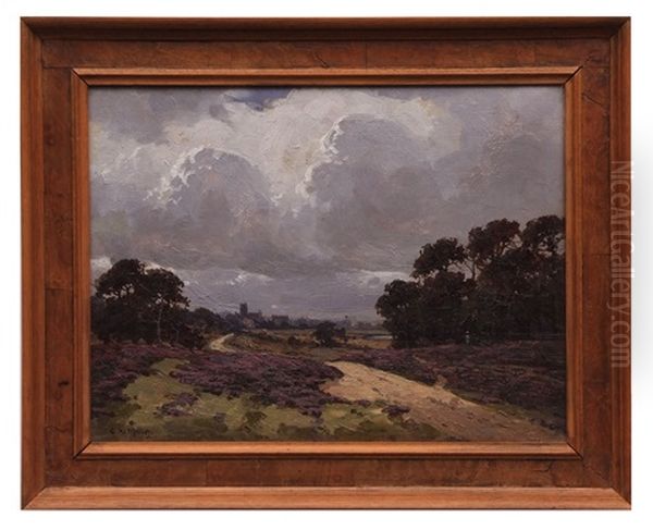 Walberswick Common Near Southwold Oil Painting by Campbell A. Mellon