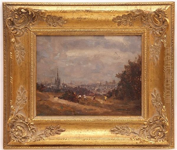 View Over Mousehold Oil Painting by Campbell A. Mellon