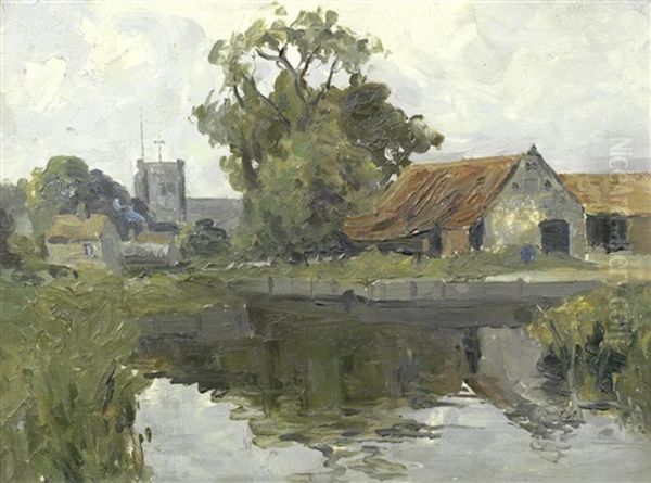Stalham, Norfolk Oil Painting by Campbell A. Mellon