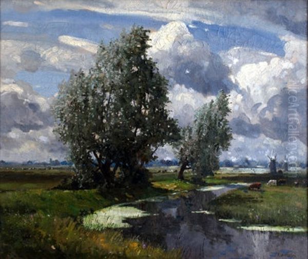 Willows, St. Olave's Oil Painting by Campbell A. Mellon