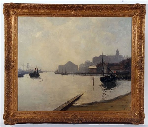 Darby's Hard Oil Painting by Campbell A. Mellon