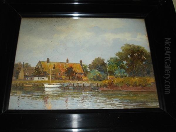 The Bell Inn, St. Olaves Oil Painting by Campbell A. Mellon