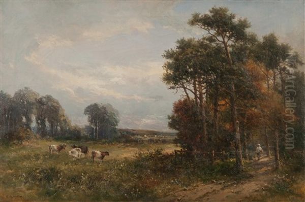 Hobland Wood, Gorleston Oil Painting by Campbell A. Mellon