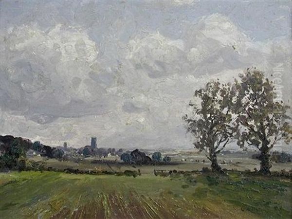 Honing Church, Near North Walsham, Norfolk Oil Painting by Campbell A. Mellon