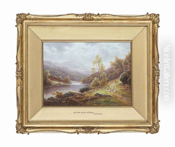 Moel-siabad From The Lledr Valley, North Wales Oil Painting by William Mellor