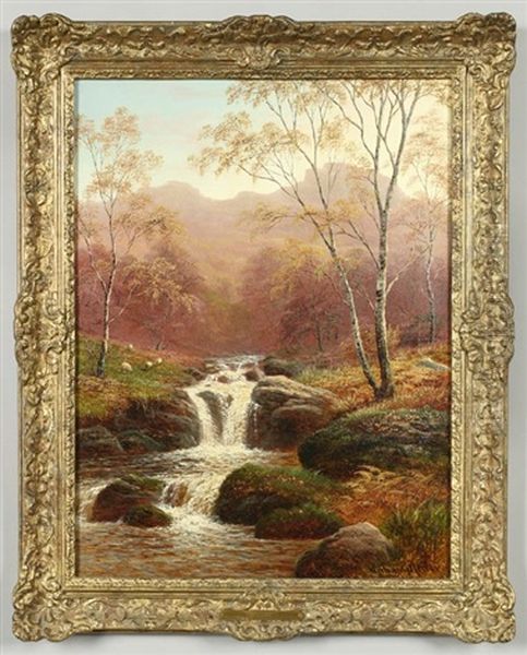 View Near Froggatt Edge, Derbyshire Oil Painting by William Mellor