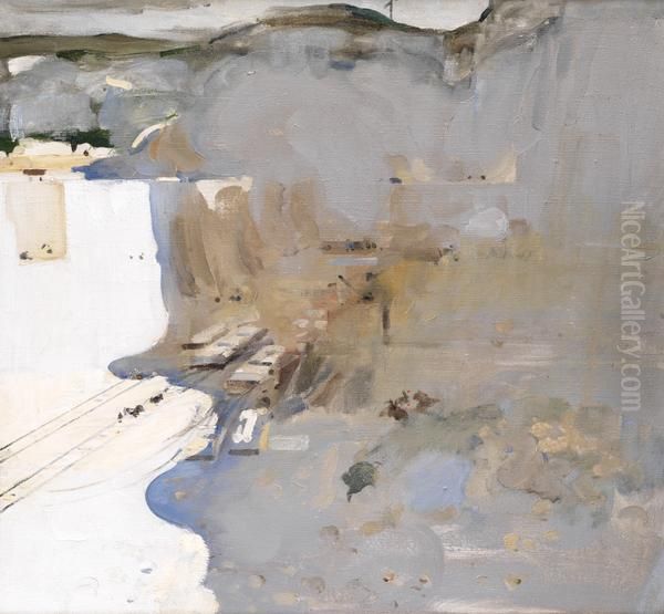 The Chalk Cutting Oil Painting by Arthur Melville