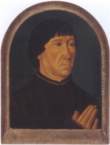 Bildnis Eines Betenden Mannes Oil Painting by (manner of) Memling, Hans