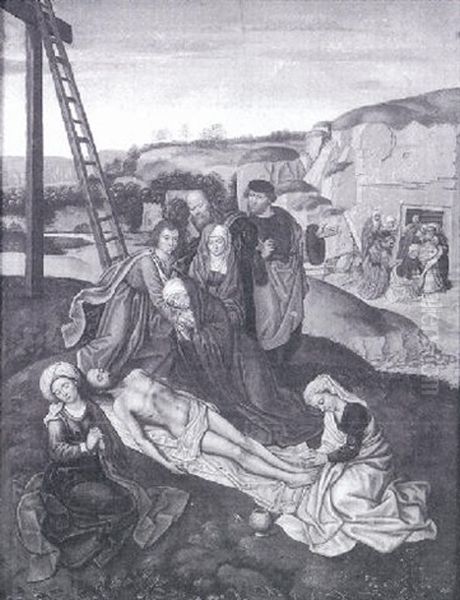 Descente De Croix Oil Painting by (manner of) Memling, Hans