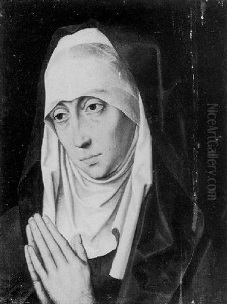 Vierge En Priere Oil Painting by (manner of) Memling, Hans