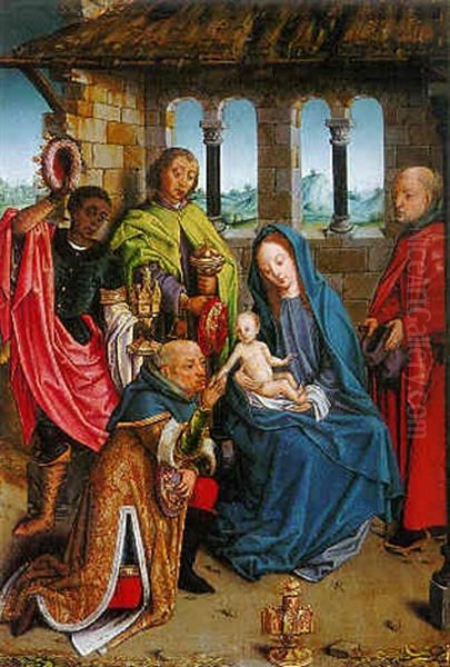 L'adoration Des Rois Mages Oil Painting by (manner of) Memling, Hans
