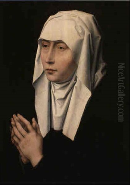 The Virgin In Prayer Oil Painting by (manner of) Memling, Hans