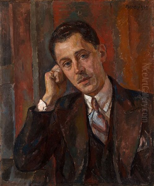 Portret Mezczyzny Oil Painting by Maurice Mendjisky