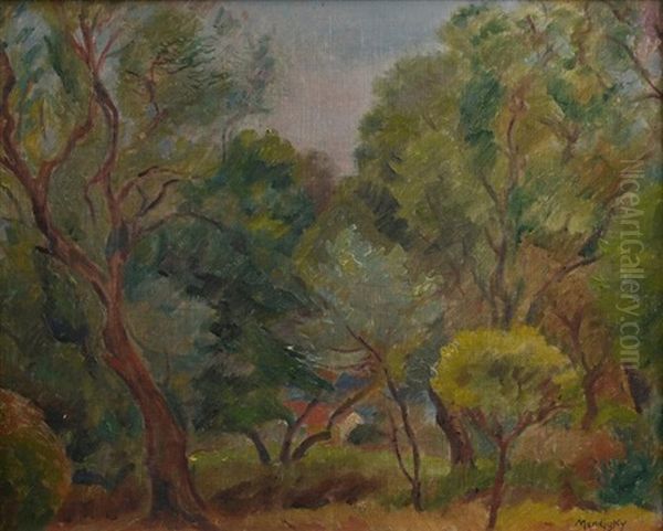 Foret Provencale Oil Painting by Maurice Mendjisky