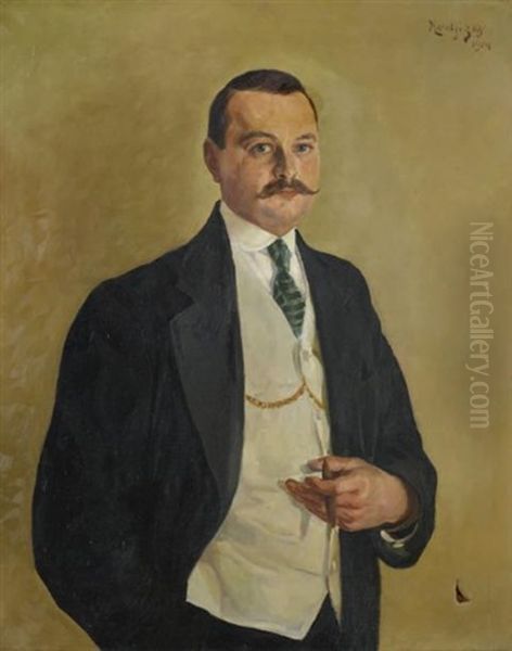 Portrait D'homme Oil Painting by Maurice Mendjisky