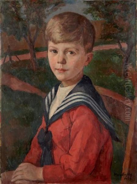 Portrait D'enfant Oil Painting by Maurice Mendjisky