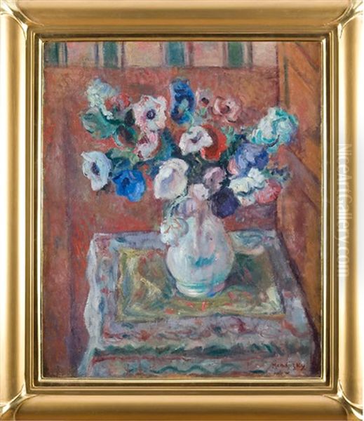 Kwiaty Oil Painting by Maurice Mendjisky