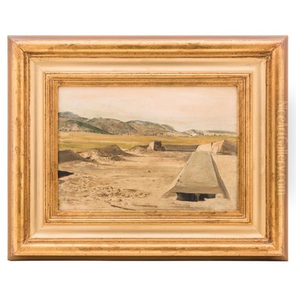 Paisaje De Sitio Arqueologico Oil Painting by Francisco de Paula de Mendoza y Moreno