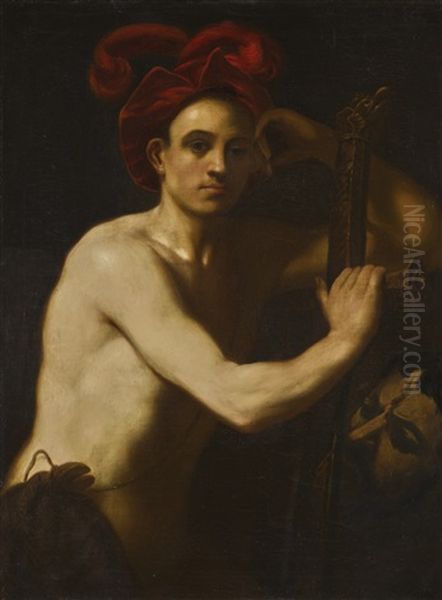 David With The Head Of Goliath Oil Painting by Anton Raphael Mengs