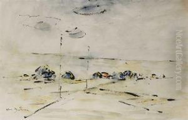 Les Barques Oil Painting by Abel Bertram