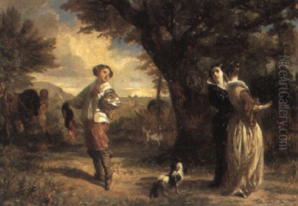 The Courtier Oil Painting by Barthelemy Menn