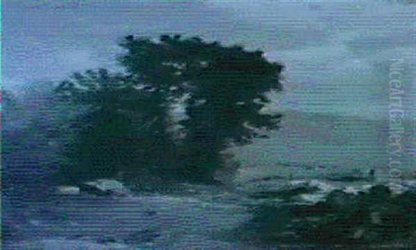 Felsige Landschaft In Den Voralpen Oil Painting by Barthelemy Menn