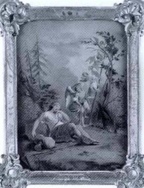 Die Jakobsleiter Oil Painting by Franz Thaddaeus Menteler the Younger