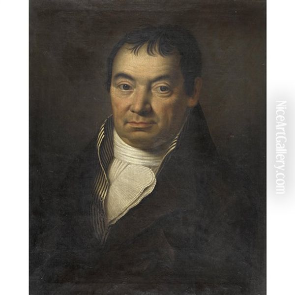 Herrenbildnis Oil Painting by Franz Joseph Menteler