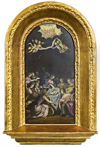 Geburt Christi Oil Painting by Pietro Mera