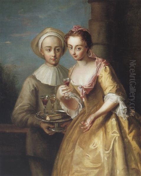 Taste Oil Painting by Philip Mercier