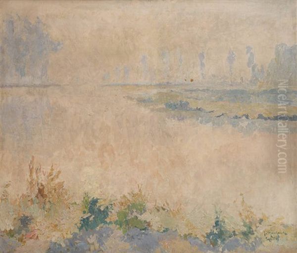 Le Matin D'un Beau Jour Oil Painting by Jules Merckaert