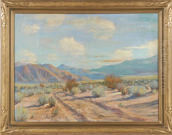 Desert Oil Painting by James Arthur Merriam