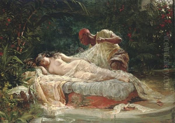 Daydreaming Oil Painting by Pawel Merwart