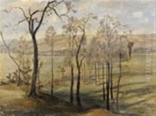 Landschaft Oil Painting by Felix Meseck