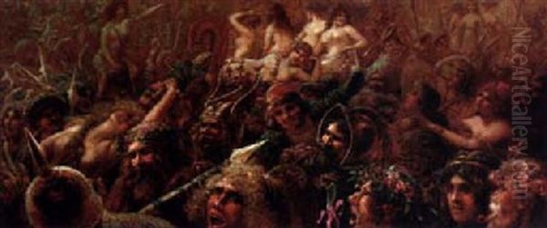 The Pagan Procession Oil Painting by Paul EugA篓ne Mesples