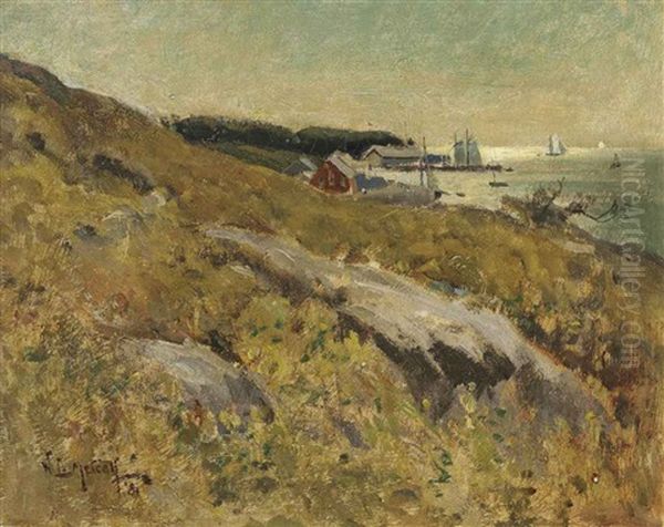 New England Coast Oil Painting by Willard Leroy Metcalf