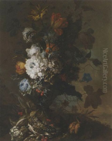 Blumenstilleben Oil Painting by Gertrude Metz