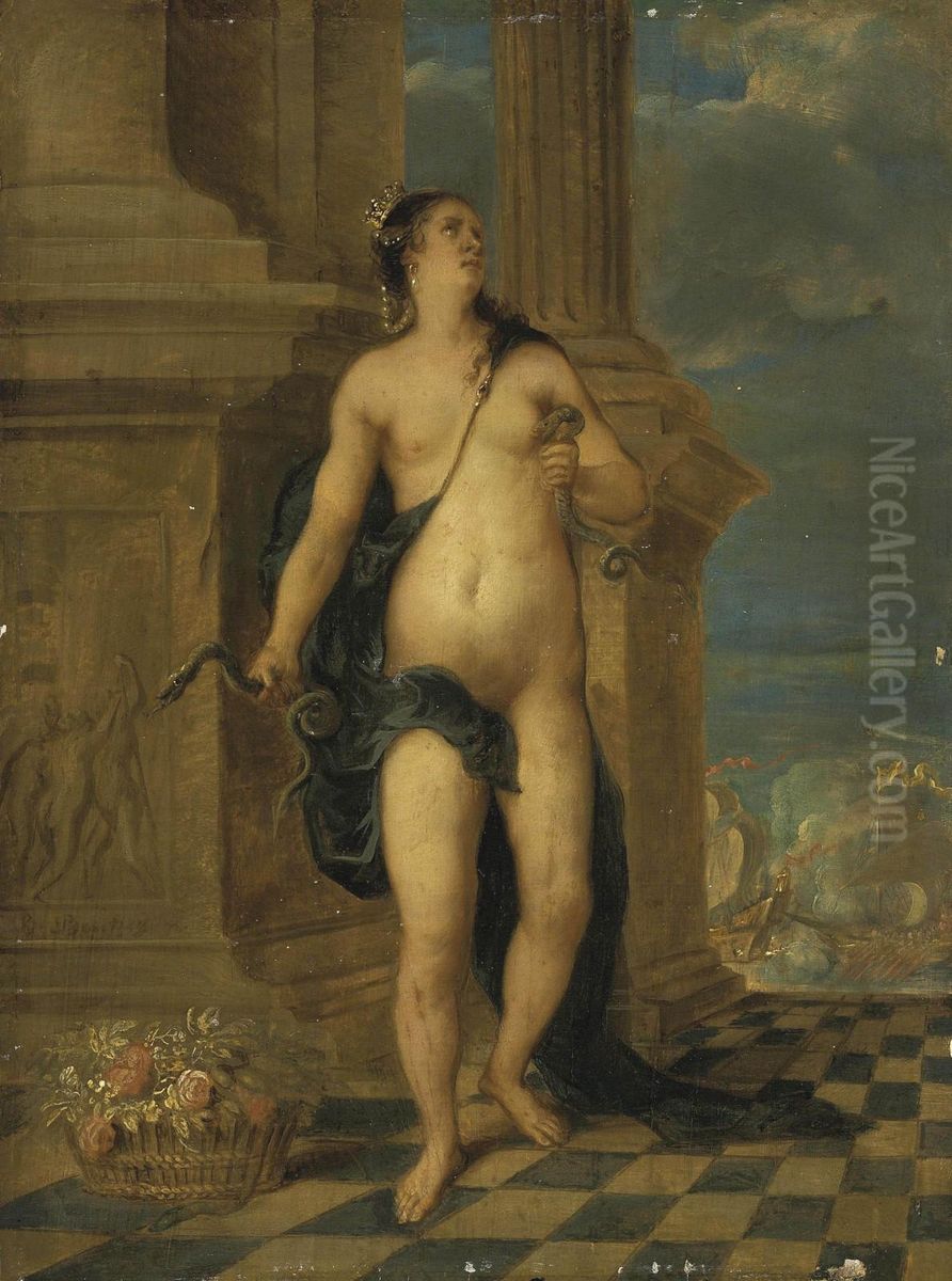 The Death Of Cleopatra Oil Painting by Balthasar Beschey
