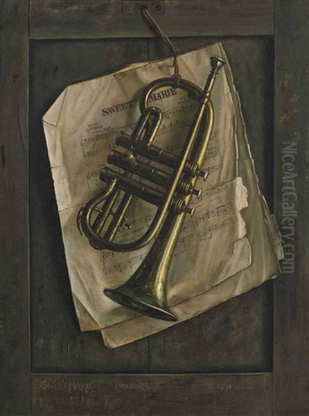 Still Life With Coronet Oil Painting by Charles Alfred Meurer