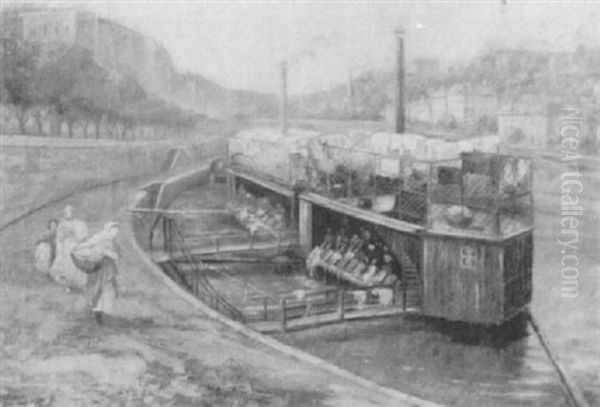 Lyon, France Oil Painting by Charles Alfred Meurer