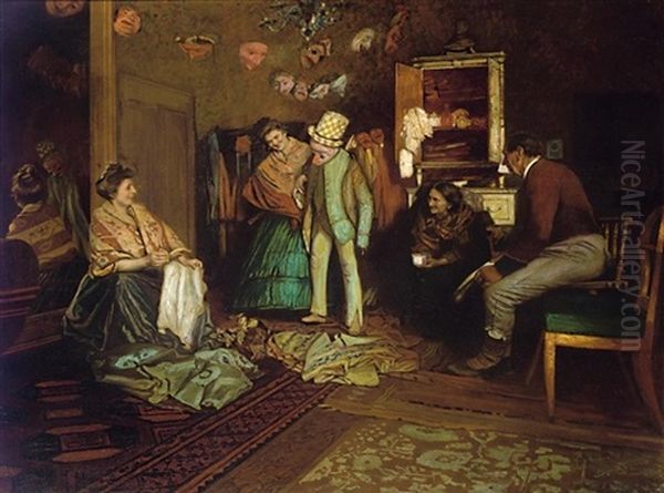 Die Kostumprobe Oil Painting by Paul Meyer-Mainz