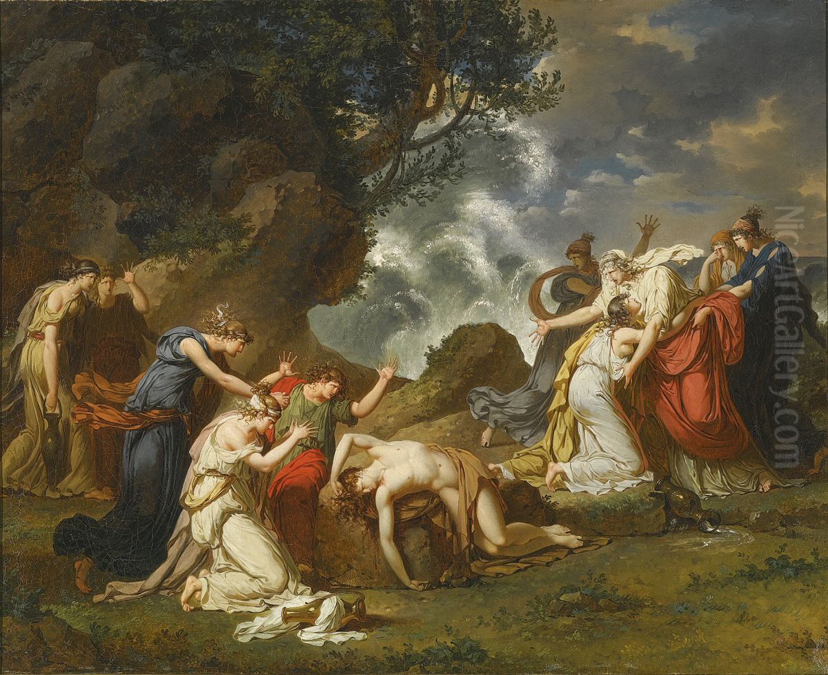 A Scene From Classical Mythology, Possibly Ceryx And Alcyone Oil Painting by Charles Meynier