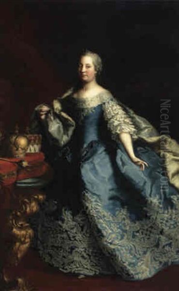 Kaiserin Maria Theresia Oil Painting by Martin van Meytens the Younger